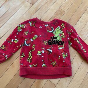 Grinch Red Kids Sweatshirt unisex toddler baby size 3T Holidays Christmas Max